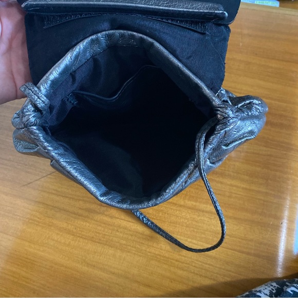 Vintage Moon Bag 1987 Patricia Smith Metallic Hand Painted Changeable Purse 80s - Picture 10 of 14